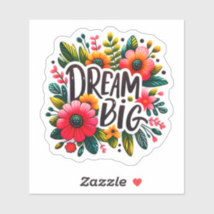 Sticker Fleurs vives inspirent les rêves