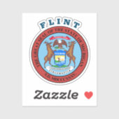 Sticker Flint - MICHIGAN (Feuille)
