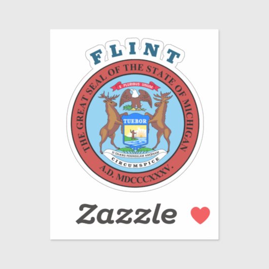 Sticker Flint - MICHIGAN (Feuille)