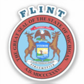Sticker Flint - MICHIGAN (Recto)
