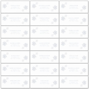 Sticker Flocon de neige bleu poussiéreux Hiver Moderne Adr