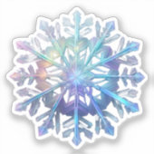 Sticker Flocon de neige brillant (Recto)
