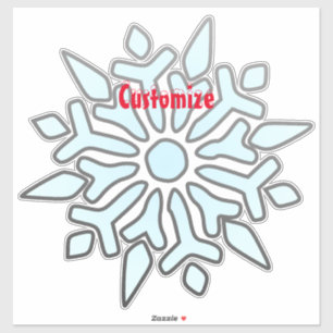 Sticker Flocon de neige ornement de Noël Thunder_Cove