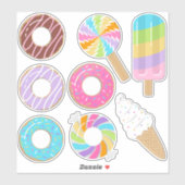 Sticker Flocons de la piscine Dessert (Feuille)
