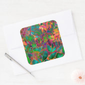 Sticker Floral Abstrait Verre (Enveloppe)