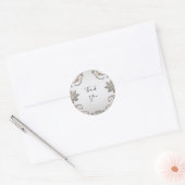 Sticker floral argent (Enveloppe)