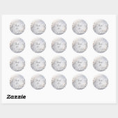 Sticker Floral Blanc (Feuille)