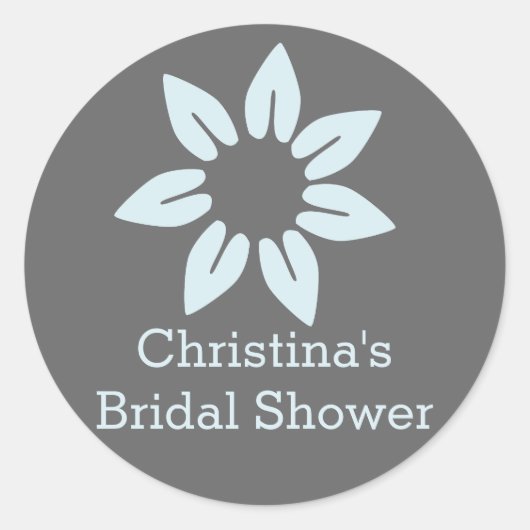 Sticker Floral Bleu (Devant)