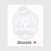 Sticker Floral crâne (Feuille)