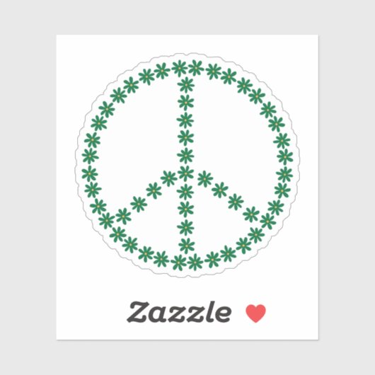 Sticker Floral de la paix (Feuille)