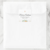 Sticker floral de la première communion (Sac)