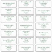 Sticker Floral d'hiver |Étiquettes de adresse d'invités Ma (Devant)