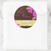 Sticker - Floral Flurry - Bruin en Roze (Tas)