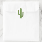 Sticker Floral Green Cactus Fleurs Roses / Sceau (Sac)