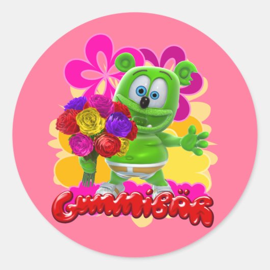 Sticker floral Gummibär (Devant)