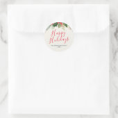 sticker Floral happy holiday (Sac)