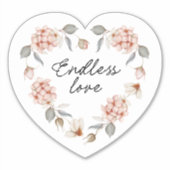 Sticker Floral Heart Valentine's Day (Devant)