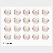 Sticker floral ivoire blanc (Feuille)