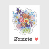 Sticker Floral joyeux (Feuille)