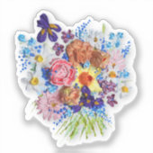 Sticker Floral joyeux (Recto)