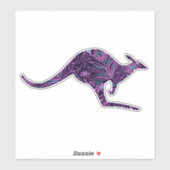 Sticker Floral Kangaroo (Feuille)