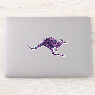 Sticker Floral Kangaroo
