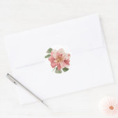 Sticker Floral Lily rose / Sceau (Enveloppe)