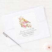 Sticker Floral Memorial Bird Faveurs de semences (Enveloppe)