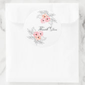Sticker Floral Merci (Sac)