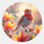 Sticker Floral Orange (Devant)