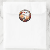 Sticker floral personnalisable Partie/Mariages (Sac)
