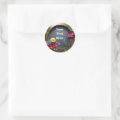 Sticker floral personnalisable Partie/Mariages (Sac)