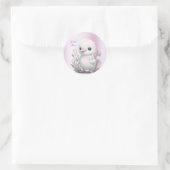 Sticker floral rose canard blanc (Sac)