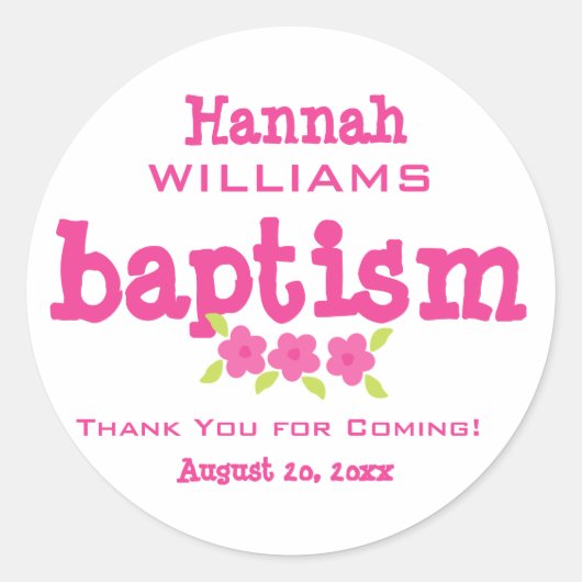 Sticker floral rose et blanc pour fille Ado (Devant)