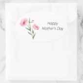 Sticker floral rose Fête des Mères (Sac)