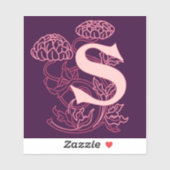 Sticker Floral S initial (Feuille)