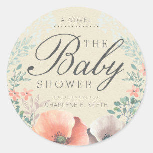STICKER    Floral Storybook Baby shower
