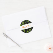 Sticker floral Tropical Green Hibiscus noir (Enveloppe)
