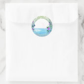 Sticker floral Tropical Mystique Océan (Sac)
