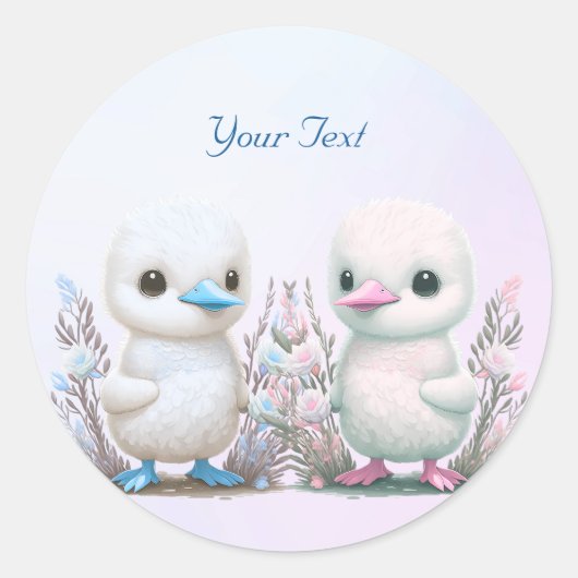 Sticker floral Twin Ducks (Devant)