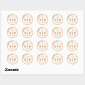Sticker Floral Un Petit Baby shower Citrouille (Feuille)
