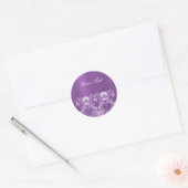 Sticker Floral Violet (Enveloppe)