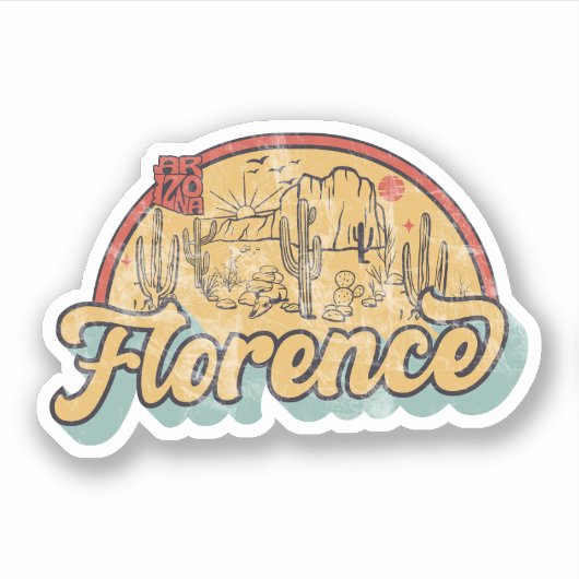 Sticker Florence, Arizona (Devant)