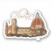 Sticker Florence, Italie : Duomo (Devant)