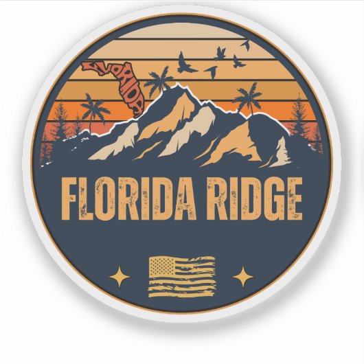 Sticker Florida Ridge, Floride (Devant)