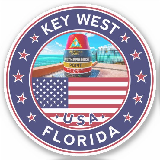 Sticker Floride, Key West (Devant)