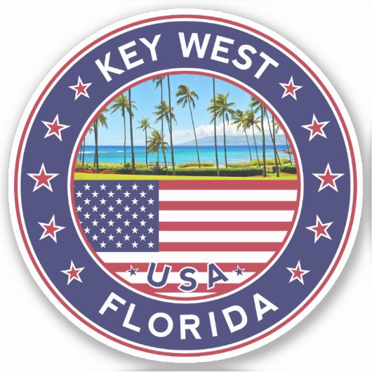 Sticker Floride, Key West (Devant)