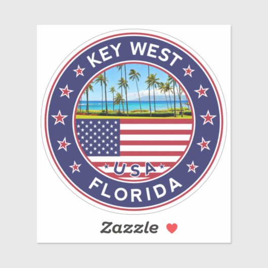 Sticker Floride, Key West (Feuille)