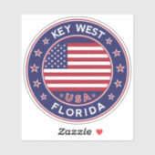 Sticker Floride, Key West (Feuille)