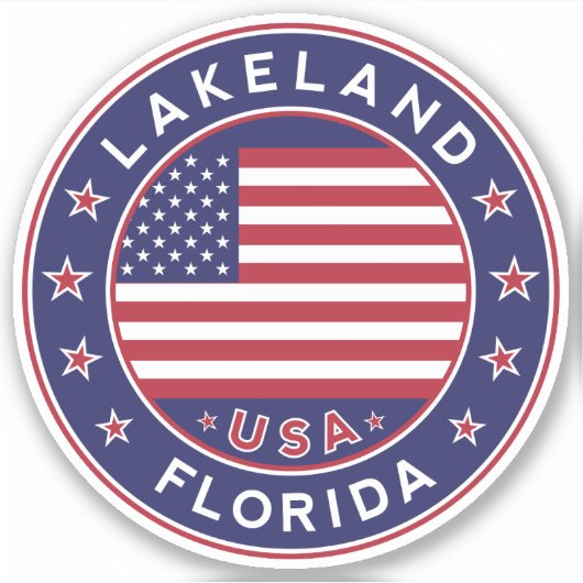 Sticker Floride, Lakeland (Devant)